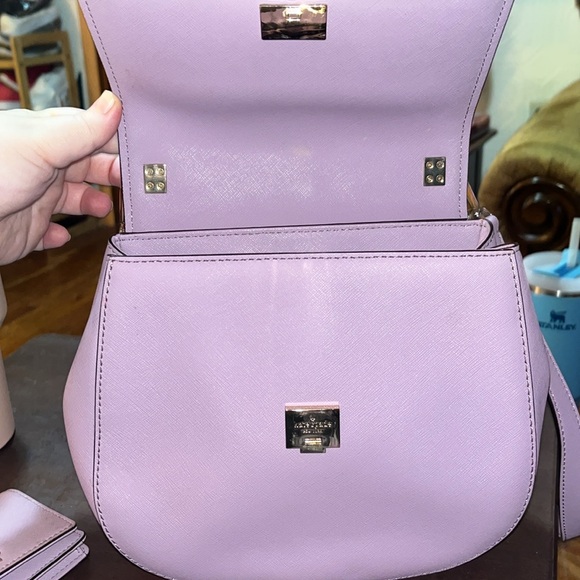 Kate Spade Cameron Street Lilac Byrdie Crossbody and Becca Matching Wallet ♠️ - Picture 4 of 8